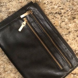 French Connection Zipper Clutch